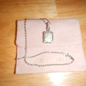 Judith Ripka Sterling & White Sapphire Necklace